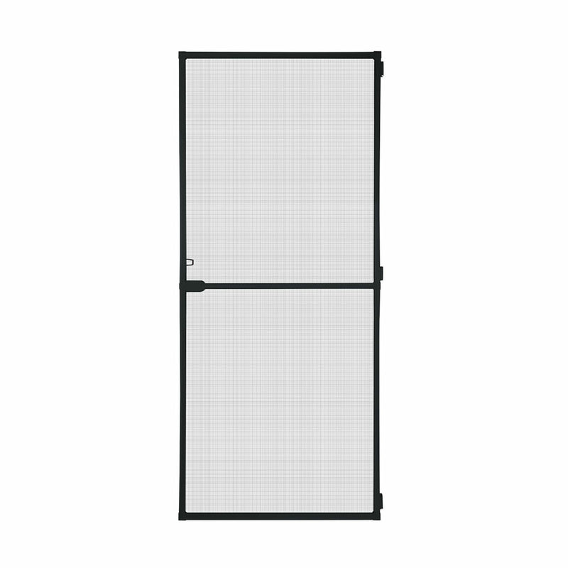 Tenda Zanzariera Schellenberg Porte Con cornice Fibra di Vetro Nero Alluminio (100 x 210 cm)-0