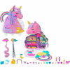 Playset Polly Pocket Coffret Salon De Coiffure Licorne Arc-En-Ciel-0