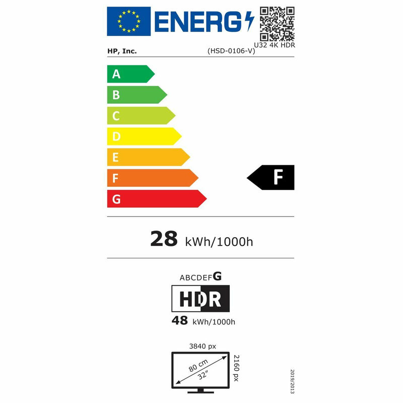 Monitor HP U32 4K HDR 4K Ultra HD 31,5"-3