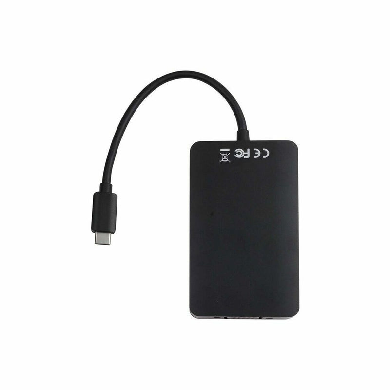 Adattatore USB C con HDMI V7 V7UC-2HDMI-BLK       Nero-1