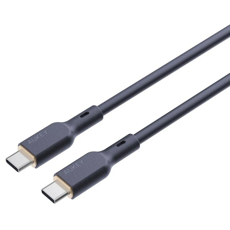 Cavo USB-C con USB-C Aukey CB-SCC101 Nero 1 m-5