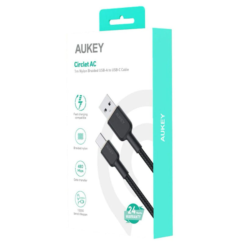 Cavo da USB-C a USB Aukey CB-NAC1 Nero 1 m-1