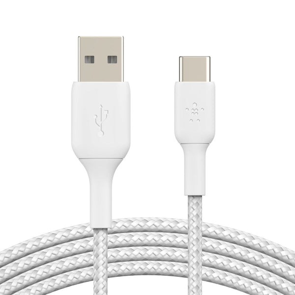 Cavo USB A con USB C Belkin CAB002BT2MWH Bianco 2 m-0