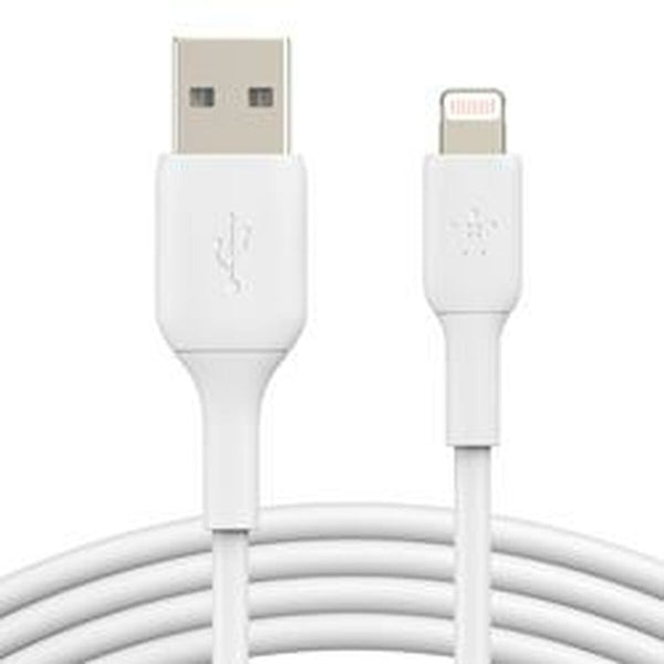 Cavo USB a Lightning Belkin CAA001BT0MWH Bianco 15 cm-0