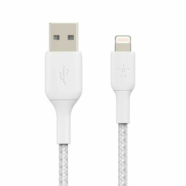 Cavo USB a Lightning Belkin CAA002BT0MWH Bianco 15 cm (1 Unità)-0