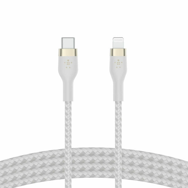 Cavo USB-C a Lightning Belkin CAA011BT1MWH 1 m Bianco-0