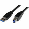 Cavo USB A con USB B Startech USB3SAB5M Nero-0