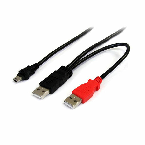 Cavo USB 2.0 A con Mini USB B Startech USB2HABMY6           Rosso Nero-0