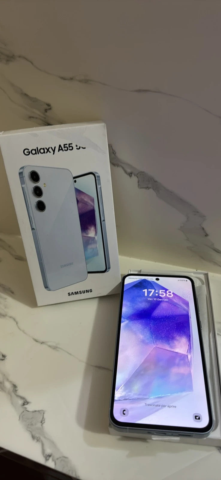 Samsung Galaxy A55 5G 256gb colore Iceblue samsung