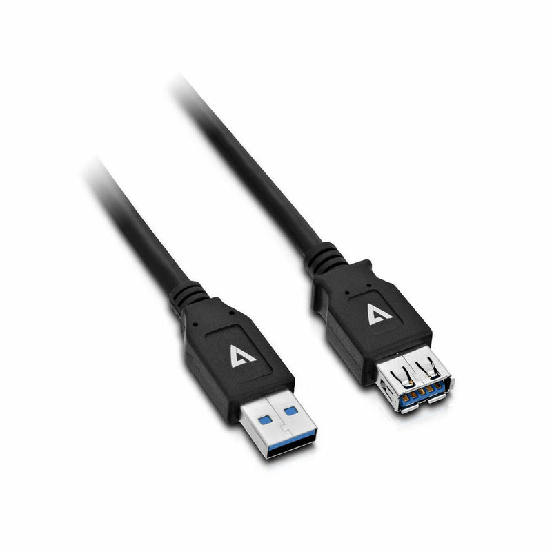 Cavo USB V7 V7U3.0EXT-2M-BLK-1E  USB A Nero-0