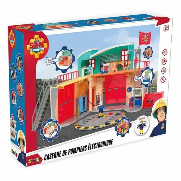 Playset Smoby Caserne de Pompiers Électronique-0