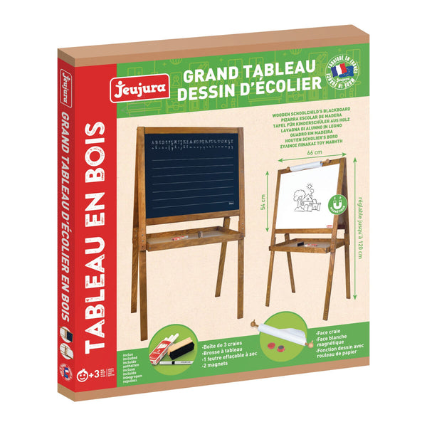 Lavagna Double-face Jeujura Large Drawing Board of Schoolboys-0