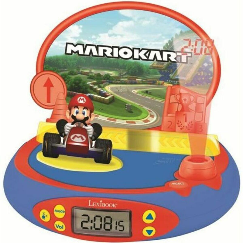 Orologio Sveglia Lexibook Mario Kart Proiettore con suono-0