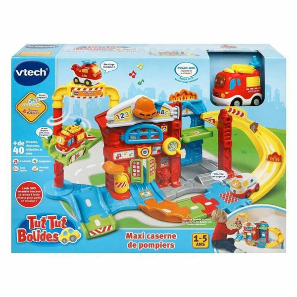 Playset di Veicoli Vtech Maxi Fire Station con suono (FR)-0