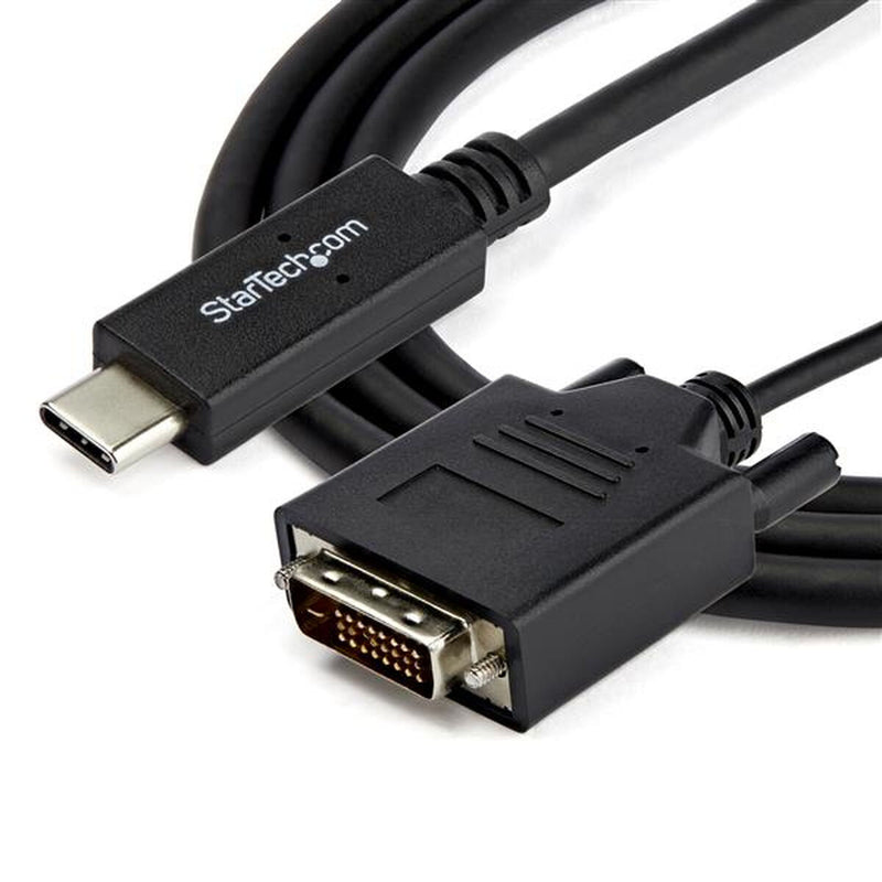 Adattatore USB C con DVI Startech CDP2DVIMM2MB Nero-0