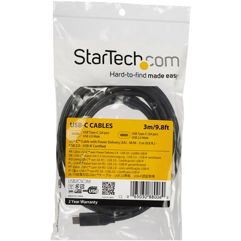 Cavo USB-C Startech USB2C5C3M Nero-2