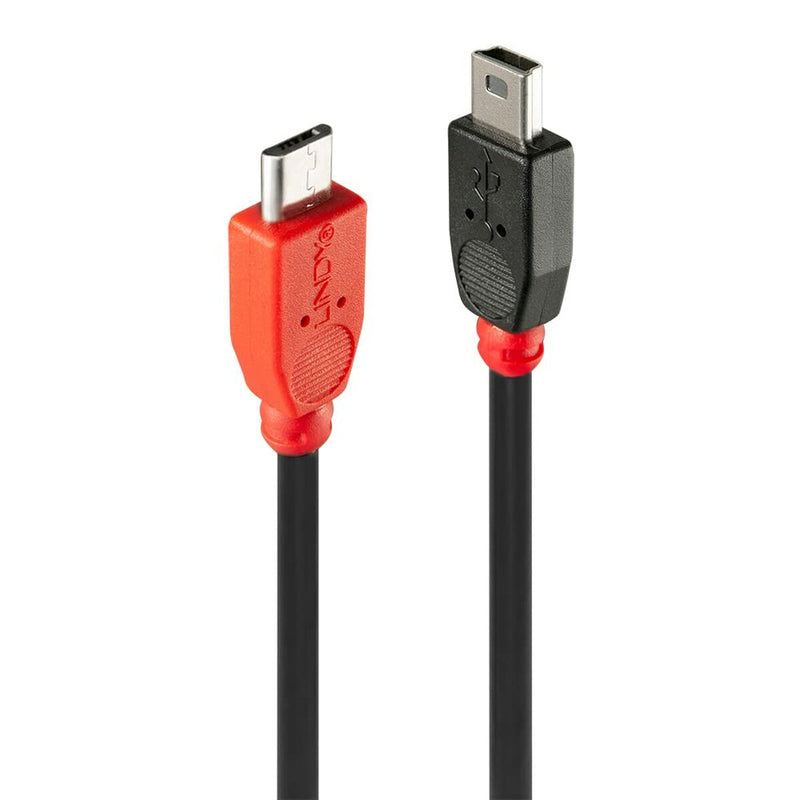 Cavo Micro USB LINDY 31717 50 cm Rosso/Nero-0