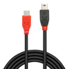 Cavo Micro USB LINDY 31717 50 cm Rosso/Nero-1