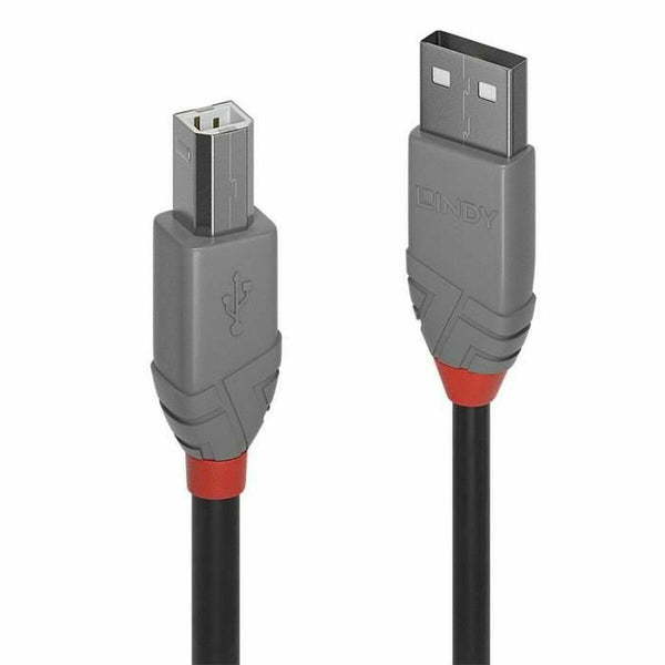 Cavo USB A con USB B LINDY 36674 3 m Grigio-0