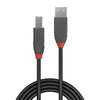 Cavo USB A con USB B LINDY 36677 10 m Nero Grigio-1