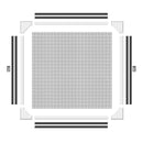 Zanzariera Schellenberg Magnetico Con cornice Fibra di Vetro Bianco (100 x 120 cm)-1