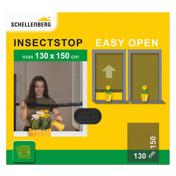 Zanzariera Schellenberg Easy Open Antracite (130 x 150 cm)-0