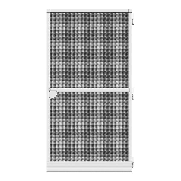 Zanzariera Schellenberg Con porta Fibra di Vetro Alluminio Bianco (100 x 210 cm)-0