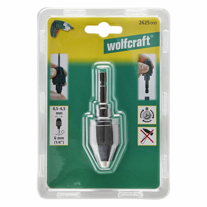 Mandrino per trapano con chiave Wolfcraft 2625000-1