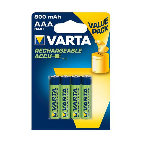 Batterie Ricaricabili Varta 800 mAh 1,2V (4 Unità)-0