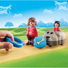 Playset Playmobil 1.2.3 Cane Bambini 70406 (6 pcs)-1