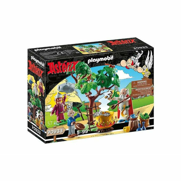 Playset Playmobil Getafix with the cauldron of Magic Potion Astérix 70933 57 Pezzi-0