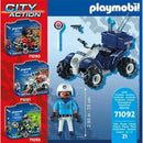 Playset di Veicoli Playmobil Speed Quad City Action 71092 Poliziotto (21 pcs)-1