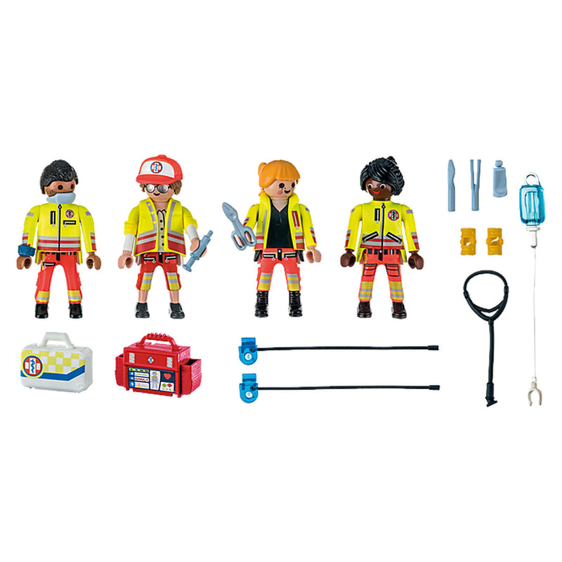 Playset Playmobil 71244 City Life Rescue Team 25 Pezzi-2