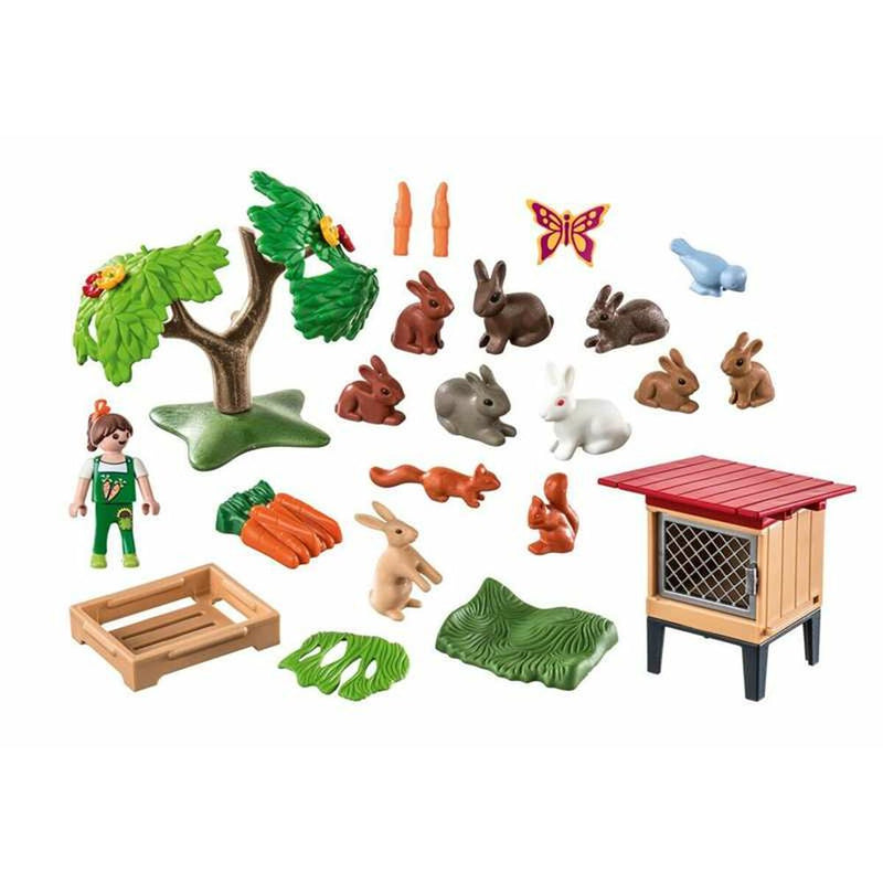 Playset Playmobil 71252 Country Rabbit Hutch 41 Pezzi-2
