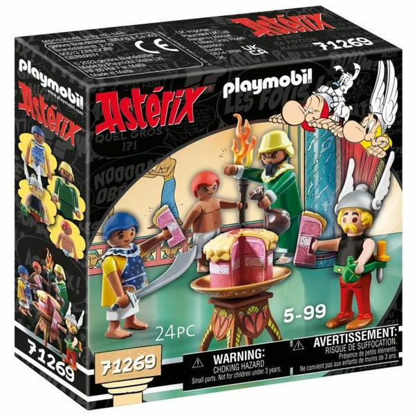 Playset Playmobil Asterix: Amonbofis and the poisoned cake 71268 24 Pezzi-0