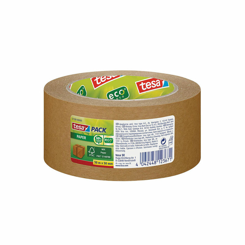 Nastro Adesivo TESA 50 mm 50 m Ecologico Imballaggio Extra forte Cartone Riciclato-0