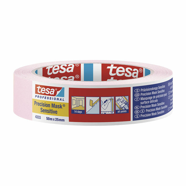 Nastro Adesivo TESA Precision mask sensitive Rosa (50 m x 25 mm)-0