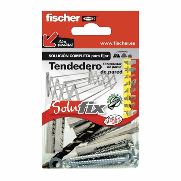 Kit di fissaggio Fischer Solufix 502681 Stendibiancheria 13 Pezzi-0