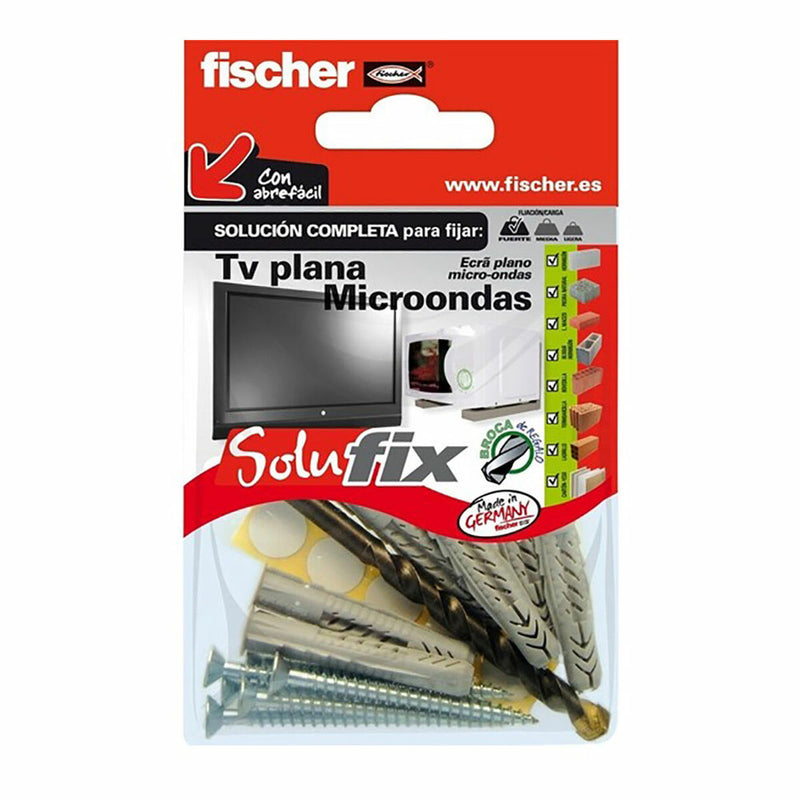 Kit di fissaggio Fischer Solufix 502690 Televisione Microonde 10 Pezzi-0