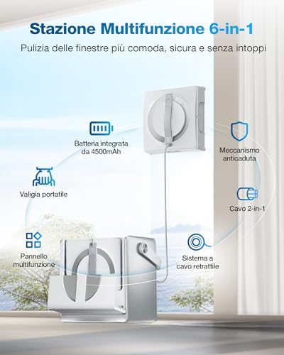 ECOVACS W2 OMNI Robot Lavavetri con Stazione Multifunzione ECOVACS