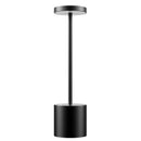 HYMZP Lampada da Tavolo Senza Fili，5000mAh Ricaricabile LED Eye-Protect Lampada da Tavolo,Dimmerabile, Lampada in metallo, per Sala da Pranzo,Camera da Letto,All'aperto(Nero) HYMZP