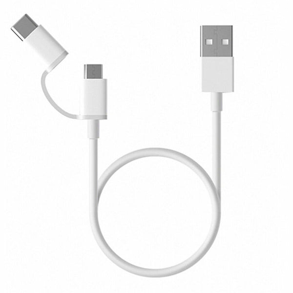 Cavo da USB a Micro USB e USB C Xiaomi SJX01ZM Bianco-0