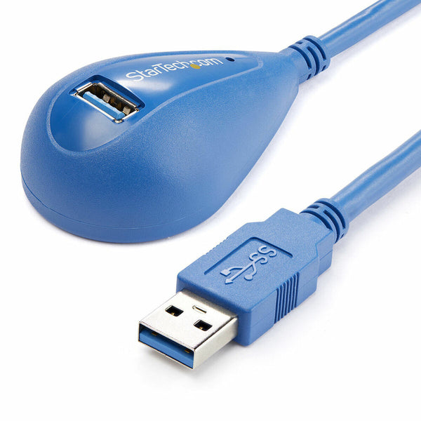 Cavo USB Startech USB3SEXT5DSK Azzurro 1,5 m-0