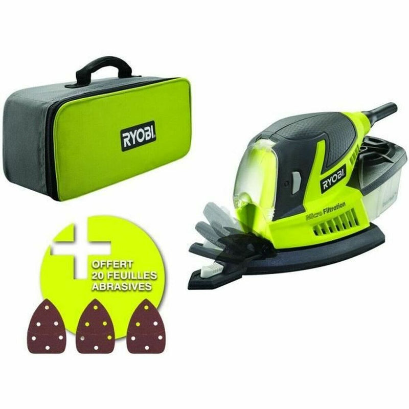 Levigatrice eccentrica Ryobi Triangolare 100 W-0