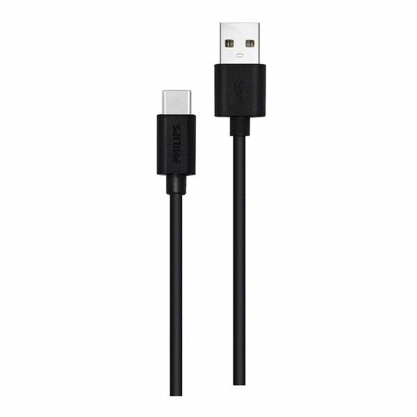 Cavo USB A con USB C Philips DLC3104A/00 Ricarica veloce 1,2 m Nero-0