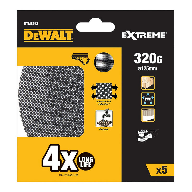 Dischi abrasivi Dewalt DTM8562-QZ Ø 125 mm 320 g 5 Unità-1