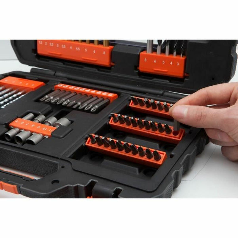 Set di punte per trapano e punte per trapano Black & Decker A7231 76 Pezzi-1