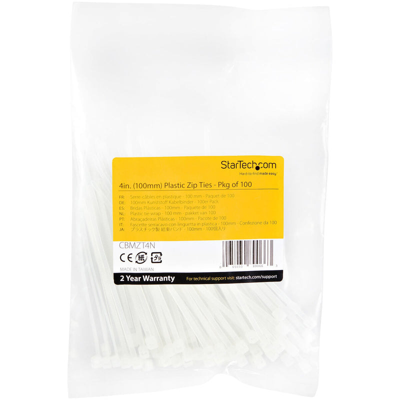 Fascette in Nylon Startech CBMZT4N              Bianco-0