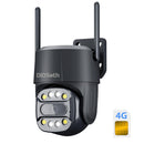 DIDseth 3G/4G LTE Telecamera con SIM 4G da Esterno, HD 2MP Telecamera Esterno con SIM, 355°&90° PTZ, Visione Notturna a Colori 30M,Rilevamento di Persone e Movimento,Localizzazione Automatica, IP66 DIDseth