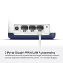 Mercusys TP-Link Halo H1900G(3-pack) Router WiFi Mesh Dual Band AC1900Mbps, 3 Pezzi con Copertura fino a 550㎡, 3 Porte Gigabit Ethernet, Modalità Router e Access Point, Parental Control MERCUSYS